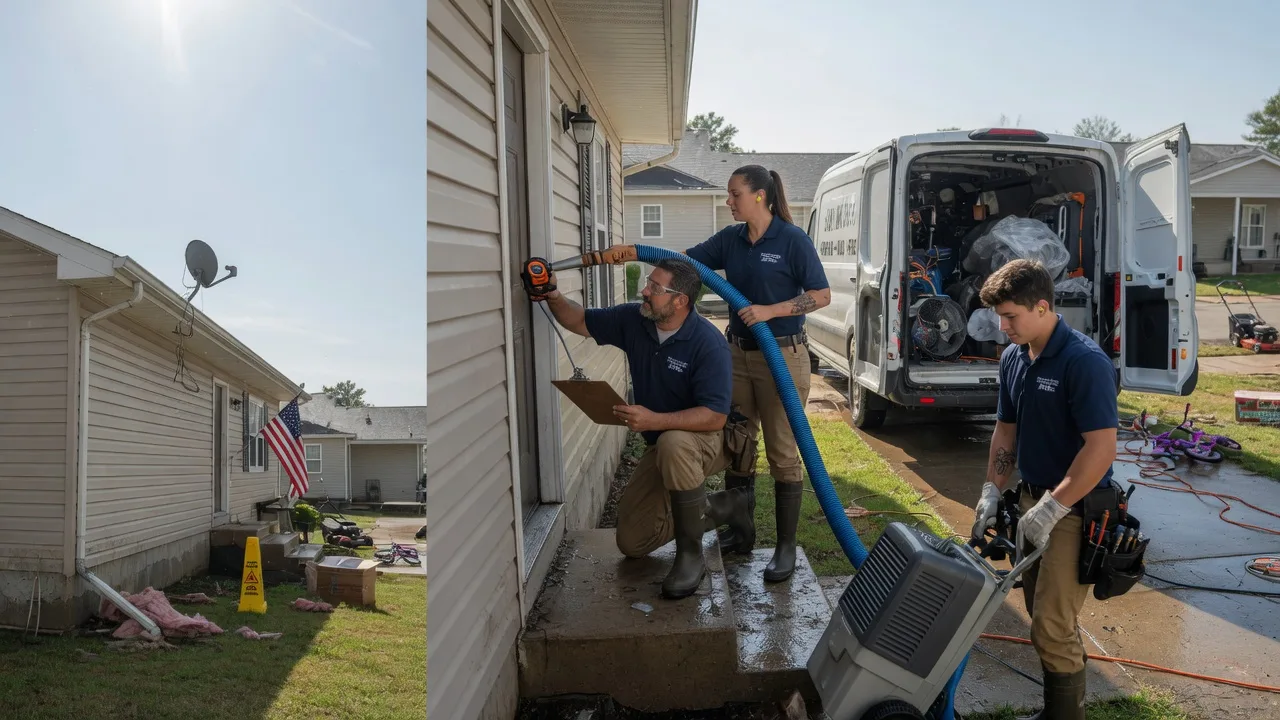 Ceiling Water Damage Restoration in Blanchard, IA near me